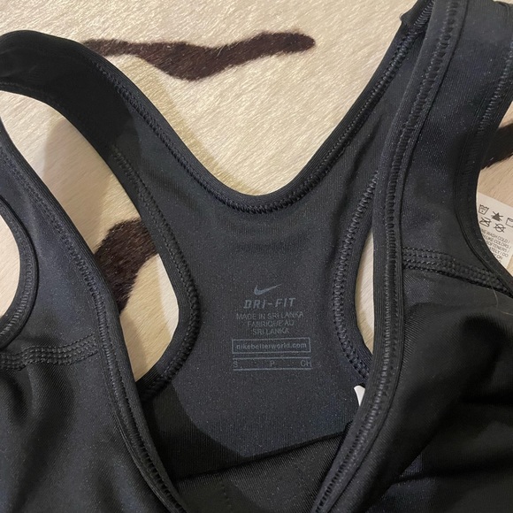 Black and Gray Nike Pro Sports Bra - Picture 2 of 3